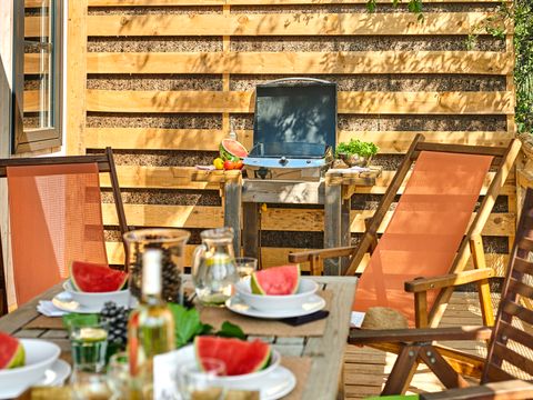 MOBILHOME 4 personnes - Lodge Luxe vue mer