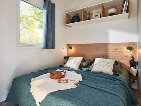 MOBILHOME 6 personnes - NEW 2023// Mobil-Home Premium 33m² 3 Chambres + Terrasse couverte + TV + LV