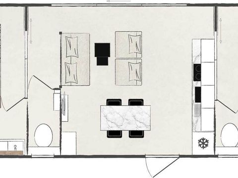 MOBILHOME 4 personnes - NEW KEY-WEST 2026 4Pers. 2Ch. 2Sdb.