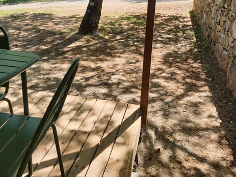 TENTE TOILE ET BOIS 4 personnes - Lodge Safari  (Photos non contractuelles : en cours d'installation)