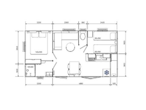 Mobilhome 4 personnes - Mobile Home Evo 29 ( année 2022)