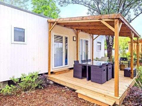 MOBILHOME 6 personnes - Cottage Ilbarritz 4 Pièces 6 Personnes Climatisé + TV