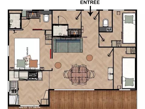 CHALET 4 personnes - Basque Belharra 4 Pièces 4 Personnes Climatisé + TV