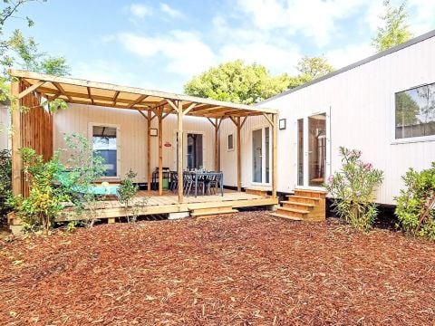 Mobilhome 10 personnes - Cottage Ibardin 6 Pièces 10 Personnes Climatisé + TV