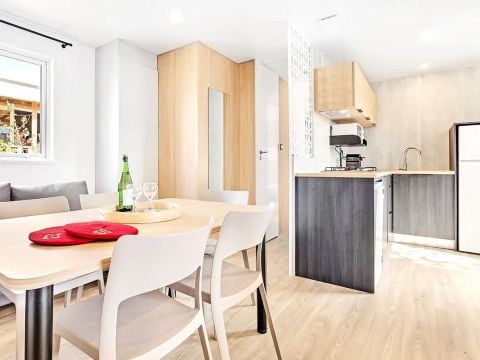 Mobilhome 10 personnes - Cottage Ibardin - 6 Pièces - Climatisé - TV