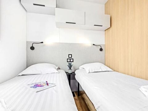 Mobilhome 10 personnes - Cottage Ibardin - 6 Pièces - Climatisé - TV