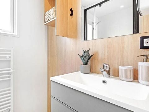 Mobilhome 10 personnes - Cottage Ibardin - 6 Pièces - Climatisé - TV