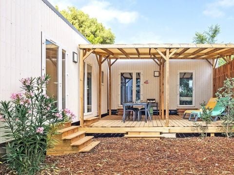 Mobilhome 8 personnes - Cottage Ibardin 5 Pièces 8 Personnes Climatisé + TV