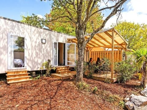 Mobilhome 4 personnes - Cottage Ilbarritz - 3 Pièces - Climatisé - TV - 2 salles de bain