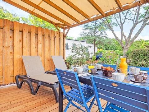 Mobilhome 4 personnes - Cottage Ilbarritz - 3 Pièces - Climatisé - TV - 2 salles de bain