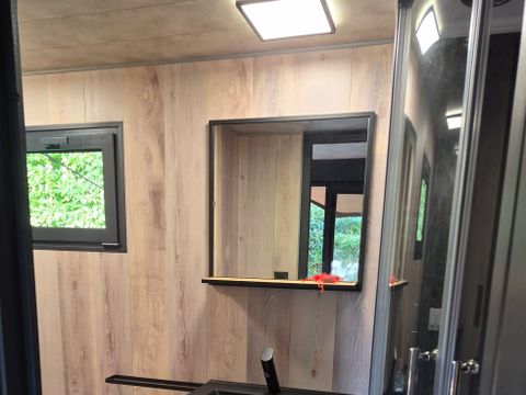 TENTE TOILE ET BOIS 3 personnes - Cabane bois Glamping sous toile saharienne