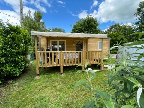 MOBILHOME 4 personnes - Mobil-home Bois Confort 29m² - 2 chambres - Terrasse couverte - TV