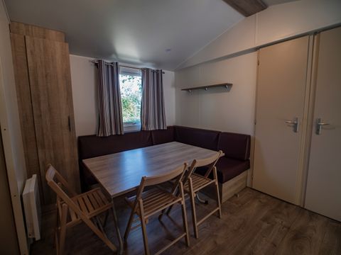 MOBILHOME 6 personnes - Mobil-home Bois Confort 32m² - 3 chambres - Terrasse semi-couverte - TV