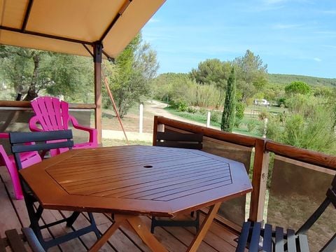 TENTE TOILE ET BOIS 5 personnes - TENTE LODGE KENYA. (pas de salle d’eau)