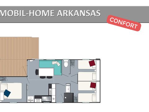 MOBILHOME 8 personnes - ARKANSAS CONFORT