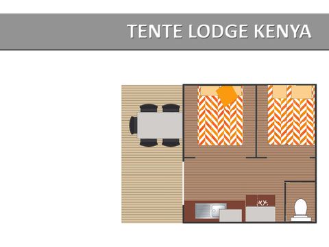 TENTE 5 personnes - TENTE LODGE KENYA