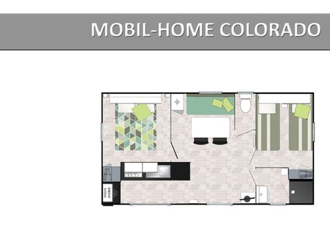 MOBILHOME 6 personnes - COLORADO. STANDARD