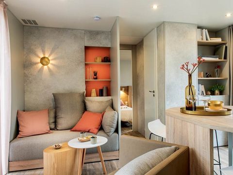 MOBILHOME 6 personnes - COTTAGE PREMIUM SPA CAROUX 40 m² 3 ch 2 sdb B
