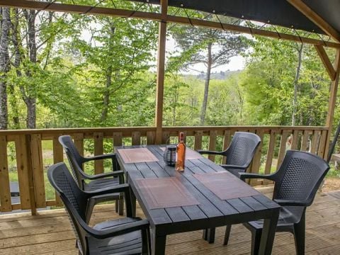 Tente en toile et en bois 6 personnes - Lodgetent, type LG+