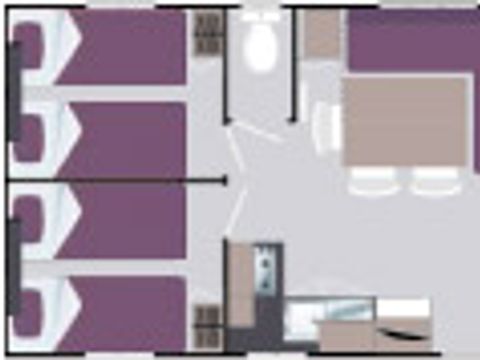 Mobilhome 8 personnes - 3 chambres