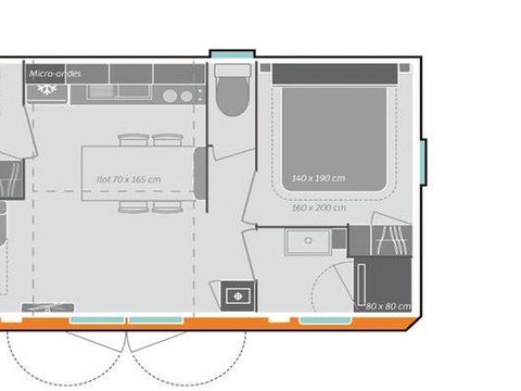 MOBILHOME 4 personnes - Mobile home Confort 32m² - 2 chambres