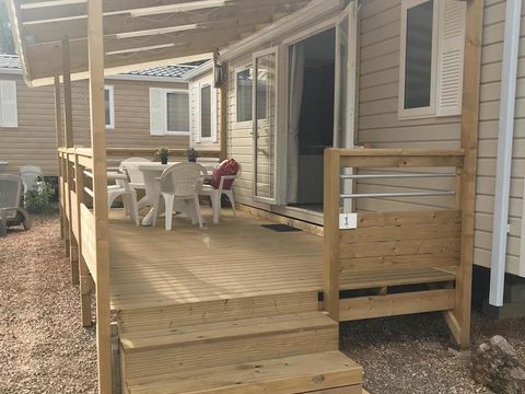 MOBILHOME 6 personnes - Mobile home 36m² - clim + TV + Terrasse couverte