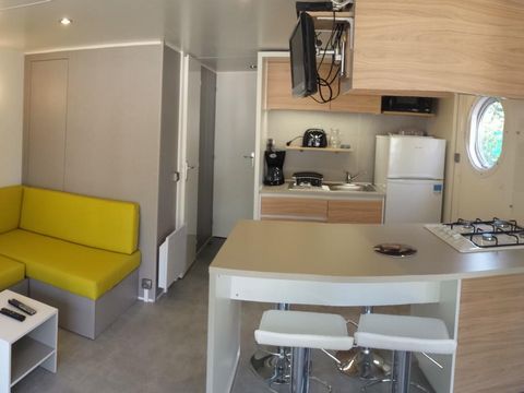 Mobilhome 4 personnes - Le Grand Large 2 chambres 25m² (4 adultes maxi - animaux interdits - non fumeur)