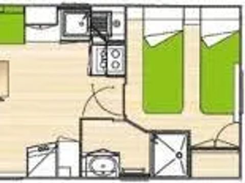 MOBILHOME 4 personnes - MH2 24m²