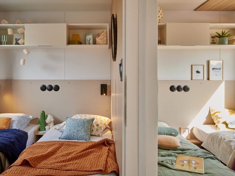 MOBILHOME 6 personnes - TAOS Luxe 40m2 terrasse 35m2+ jacuzzi privatif  - 6 pers 3 chambres 2 salles de bain - clim