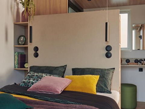 MOBILHOME 6 personnes - TAOS Luxe 40m2 terrasse 35m2+ jacuzzi privatif  - 6 pers 3 chambres 2 salles de bain - clim