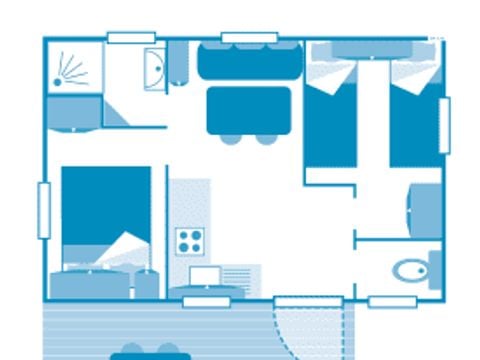 MOBILHOME 4 personnes - Cottage 4p 2ch **