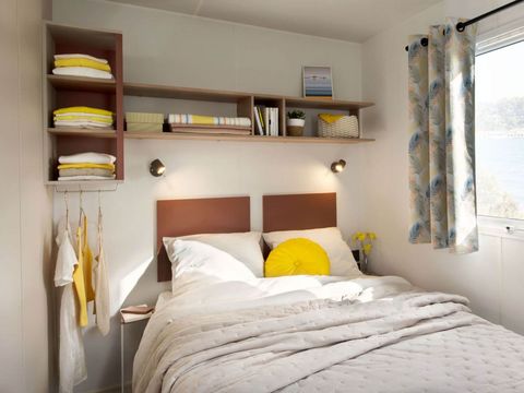 MOBILHOME 4 personnes - Mobil home Premium Mercure 26m² (2 chambres) + TV + Climatisation + Terrasse couverte