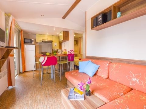 MOBILHOME 5 personnes - VISIO PREMIUM - 3 chambres - CLIM - TV - LV