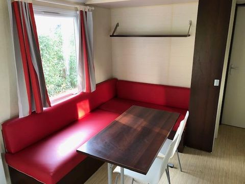 Mobilhome 4 personnes - ABRIVADO 2 chambres - 25m2 - avec CLIM + TV - Terrasse couverte 9 m²