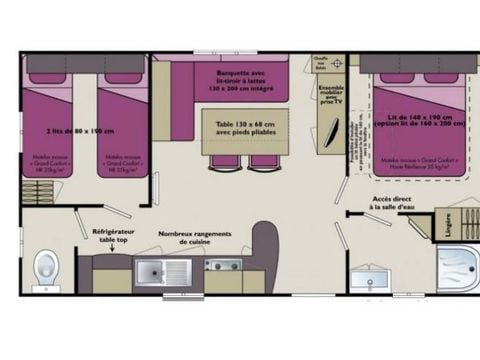 MOBILHOME 4 personnes - Mercure