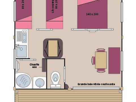 MOBILHOME 5 personnes - Moréa Pêcheur