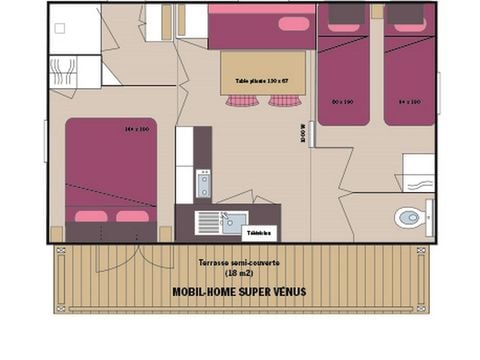 MOBILHOME 5 personnes - Super Vénus