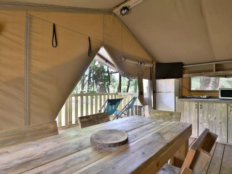 LODGE 5 personnes - Lodge Safari 3 Pièces 5 Personnes + TV