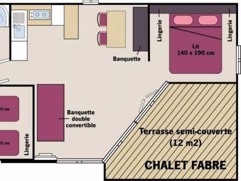 CHALET 6 personnes - Chalet XL 3 Pièces 4/6 Personnes + TV