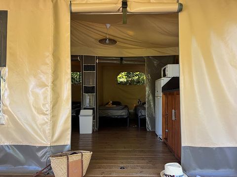 TENTE TOILE ET BOIS 4 personnes - Tente Marquise 2 chambres