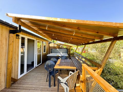 Mobilhome 4 personnes - Mobil Home Lourmarin avec Jacuzzi - 32m² - 2 chambres