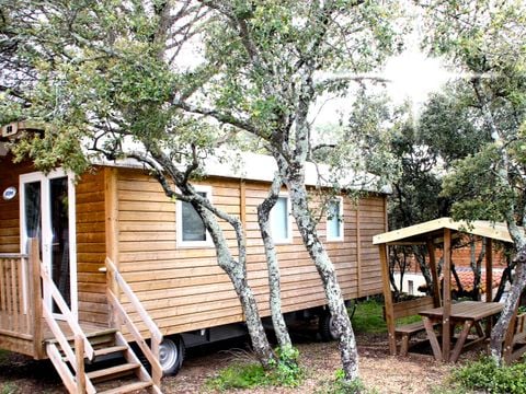 HÉBERGEMENT INSOLITE 4 personnes - Climatisée - 2 ch - 8,10 x 3.22m / Cigale, Grillon, Chardonnet, Mésange