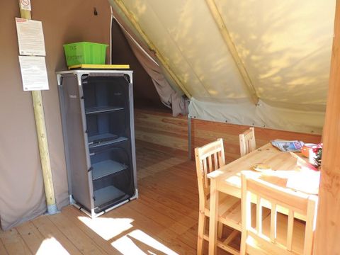 TENTE TOILE ET BOIS 4 personnes - Safari, 2 chambres (sans sanitaires)