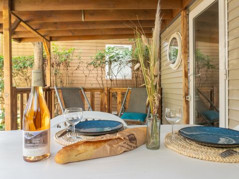 MOBILHOME 2 personnes - "AMOUREUX" 1 CHAMBRE