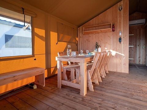 Tente en toile et en bois 7 personnes - SunLodge Taiga&Kambi