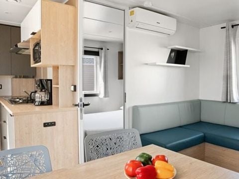 Mobilhome 6 personnes - Premium | 3 Ch. | 6 Pers. | Terrasse Lounge | Clim. | TV