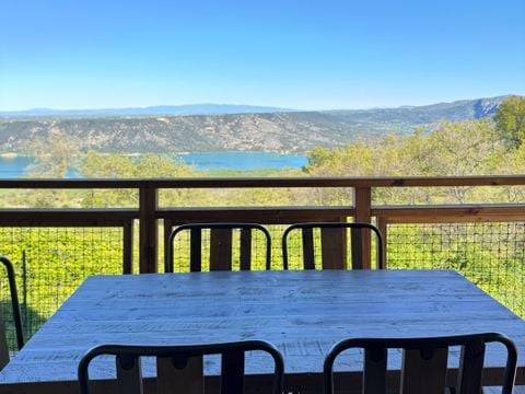 TENTE TOILE ET BOIS 4 personnes - Eco Lodge vue lac - 34m² - 2 chambres (sans sanitaires)