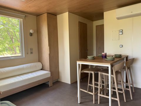 Hébergement 4 personnes - Mobil home Cottage Premium 2 Chambres - climatisation - Lave vaiselle