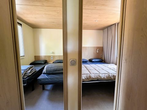 Hébergement 4 personnes - Mobil home Cottage Premium 2 Chambres - climatisation - Lave vaiselle