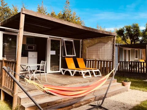 MOBILHOME 2 personnes - Mobil Home Cosy 2 Pièces 2 Personnes Climatisé + TV